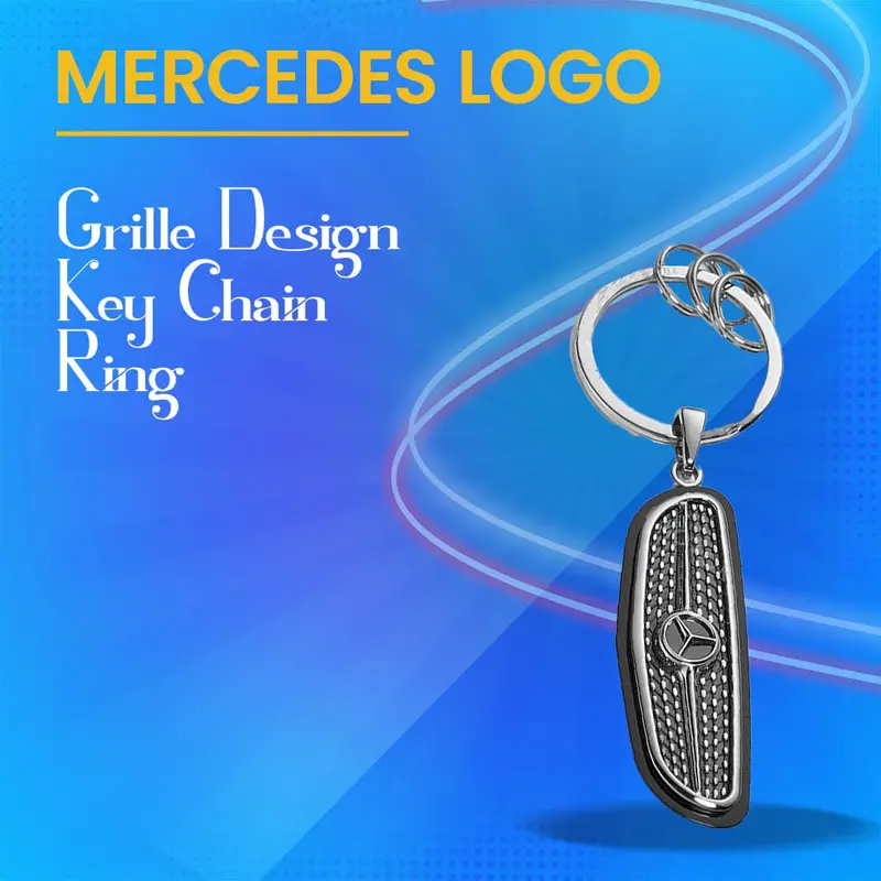 Mercedes Grille Design Keychain Ring 1