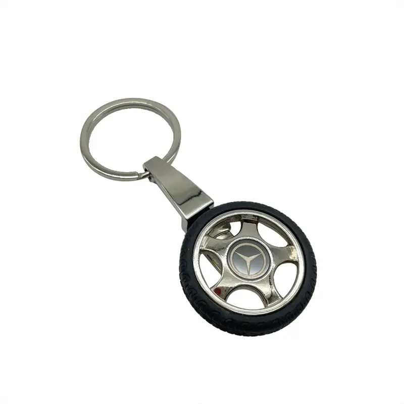 Mercedes Logo Tire Tyre Keychain Keyring 2