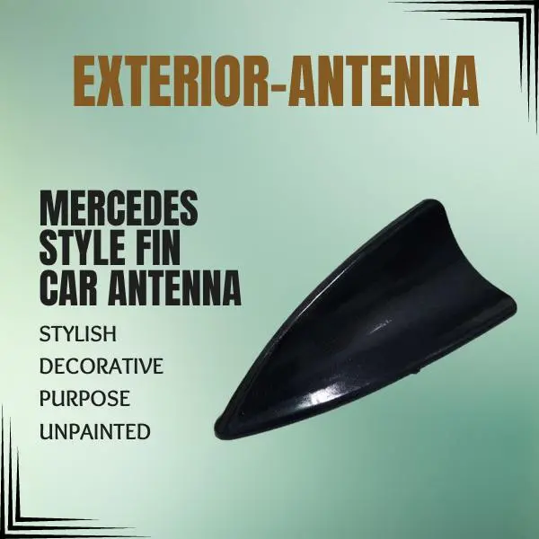 Mercedes Style Fin Car Antenna Stylish Decorative Purpose Unpainted 1