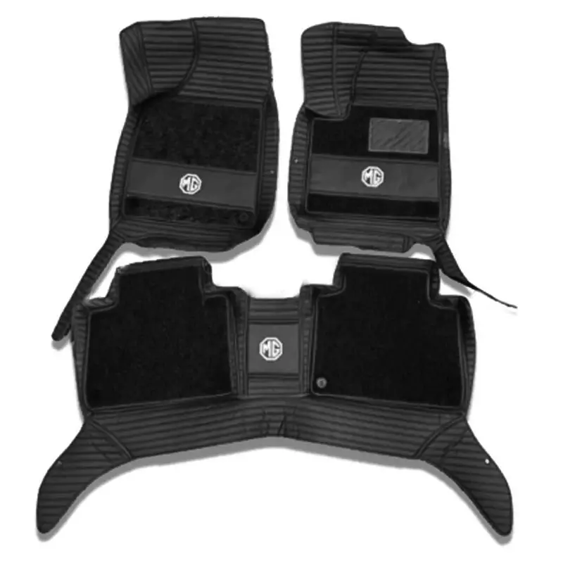 Mg Hs 10D Floor Mats Black With Black Grass 3 Pcs - Model 2020-2021 1