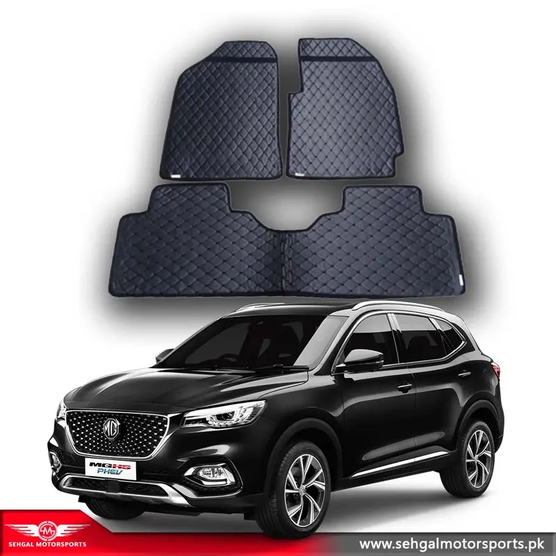 Mg Hs 7D Eco Floor Mat Black (With Black Or Beige Stitch) Model 2020-2024 1