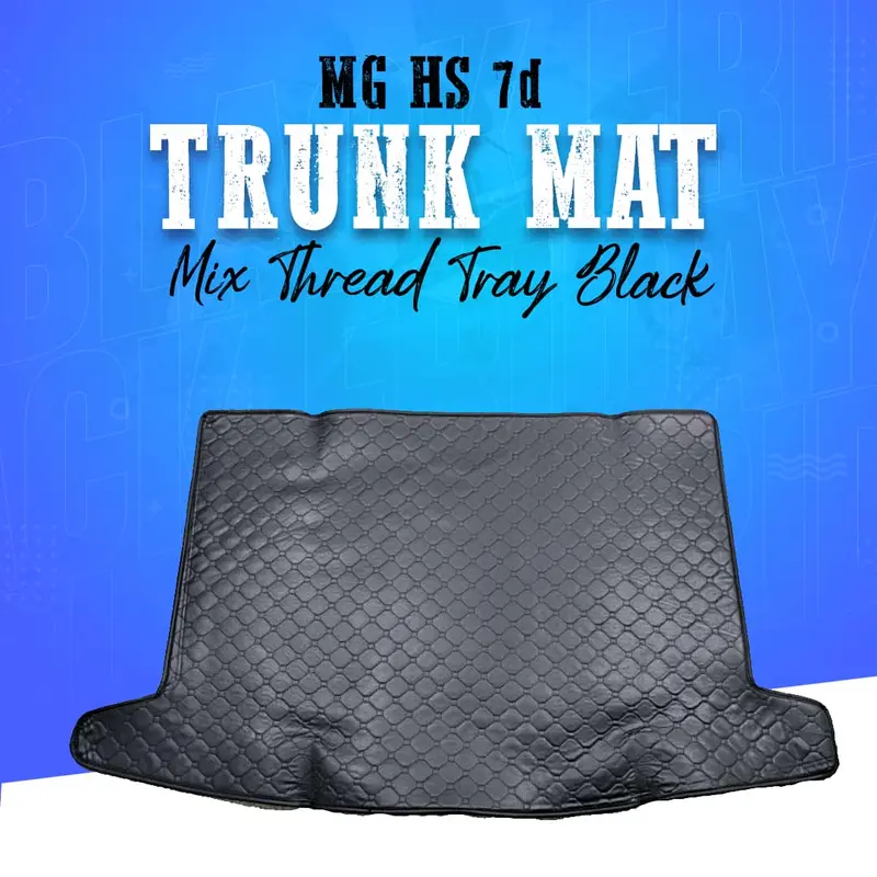 Mg Hs 7D Trunk Mat Mix Thread Tray Black 2020 - 2025 - Cargo Boot Liner Diggi Protection Tray Cover 1