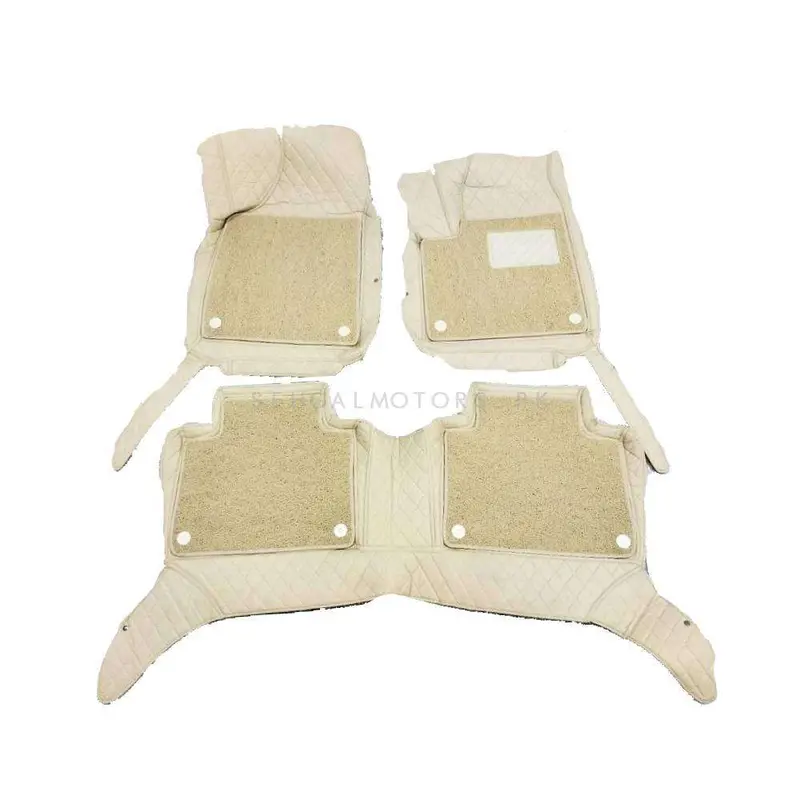 Mg Hs 9D Floor Mats Mix Thread Grass 3 Pcs 2020 - 2025 - Beige With Beige 2