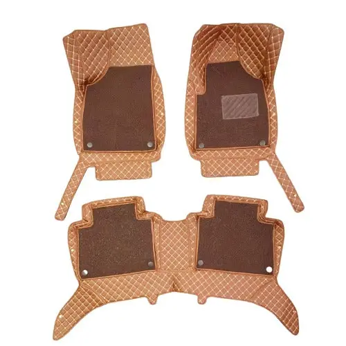Mg Hs 9D Floor Mats Mix Thread Grass 3 Pcs 2020 - 2025 - Brown With Brown 2