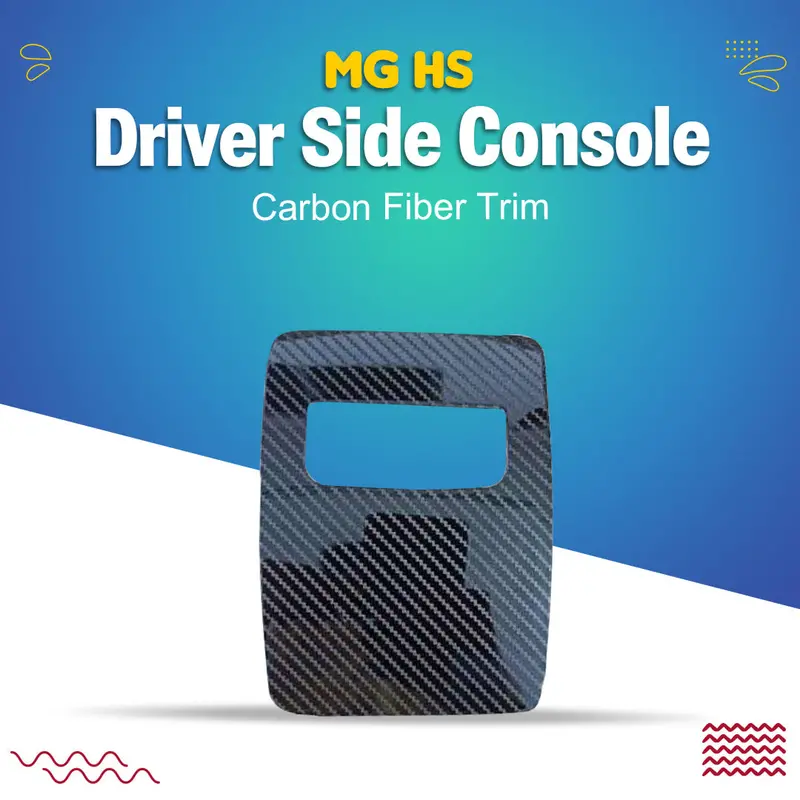 Mg Hs Driver Side Console Carbon Fiber Trim 2020 - 2025 1
