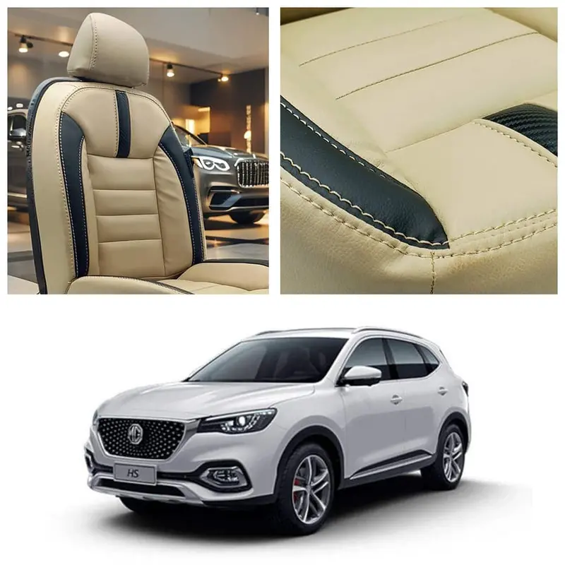 Mg Hs Hockey Design Beige Black Seat Covers 2020 - 2025 1