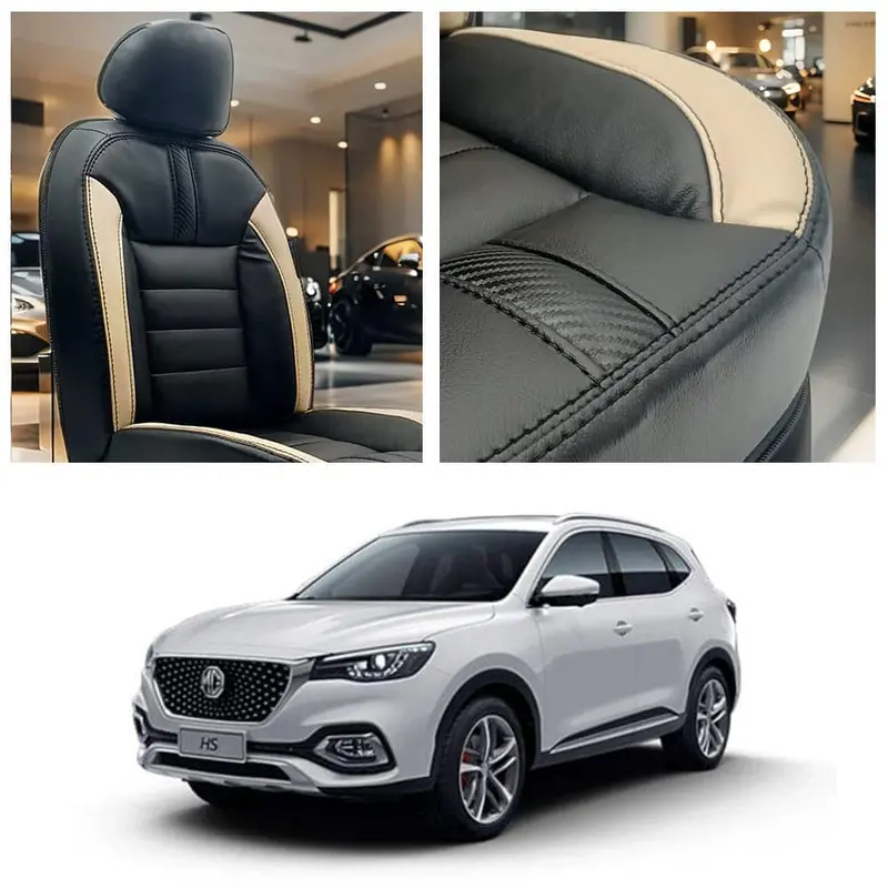 Mg Hs Hockey Design Black Beige Seat Covers 2020 - 2025 1