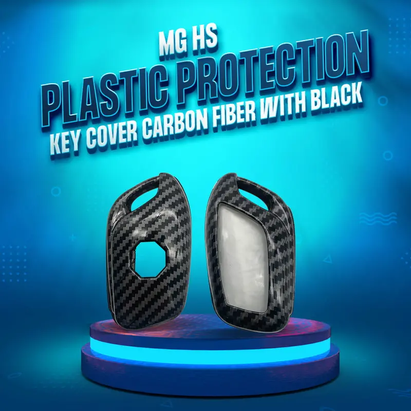 Mg Hs Plastic Protection Key Cover Carbon Fiber With Black 3 Buttons 2020 - 2025 1