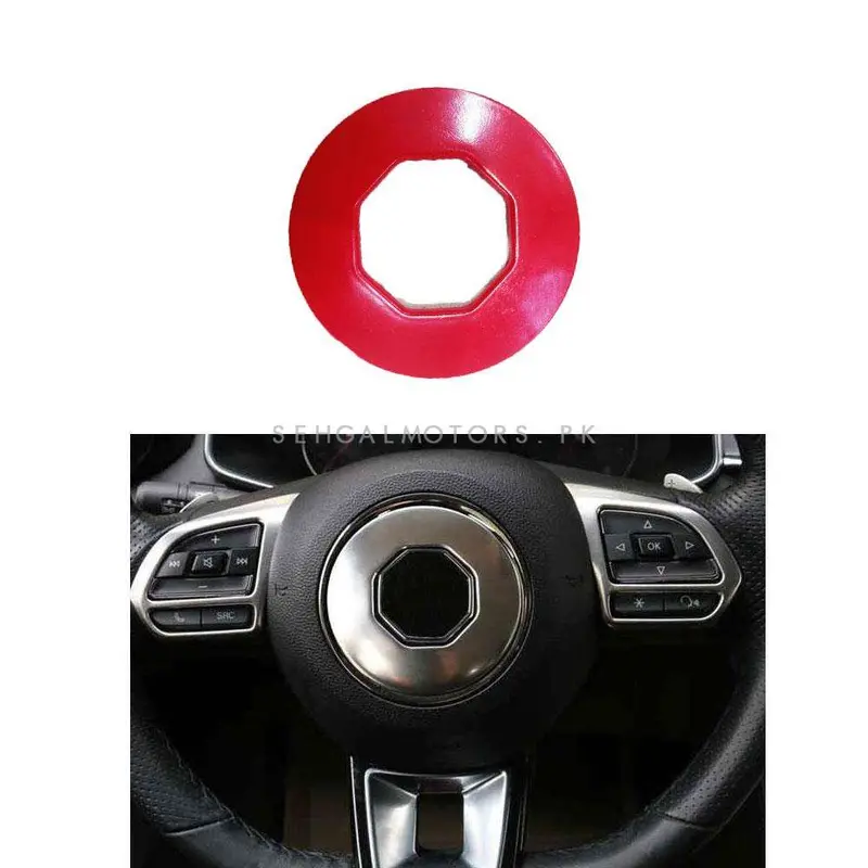 Mg Hs Steering Round Red Trim 2020 - 2025 - Steering Trim 2