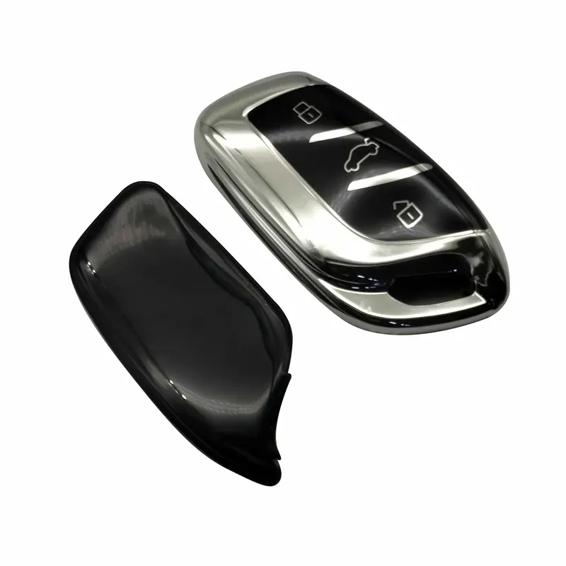 Mg Hs Tpu Plastic Key Cover Chrome With Black 3 Buttons 2020 - 2025 2