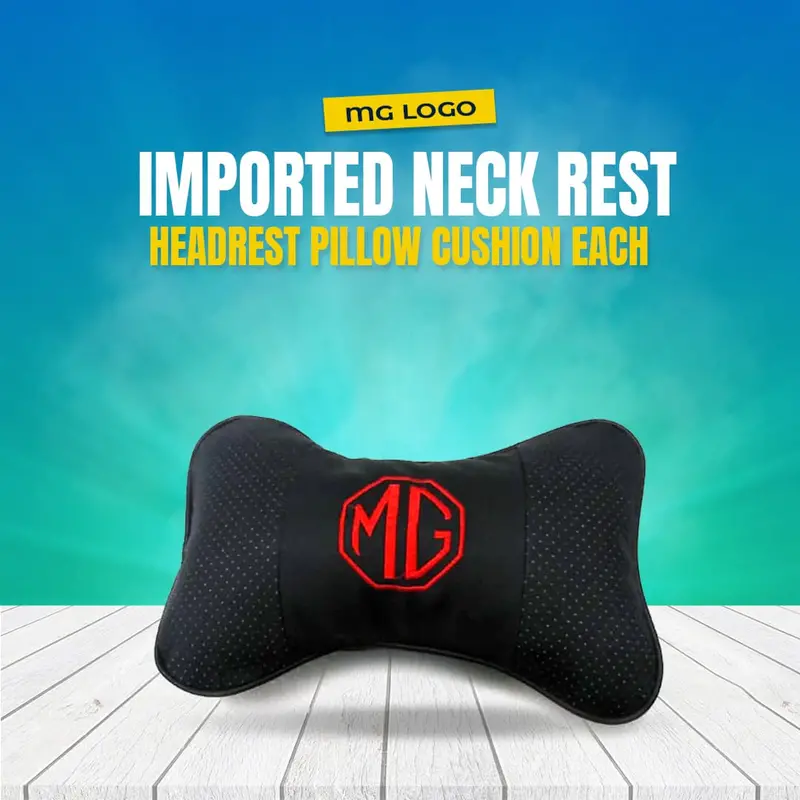 Mg Logo Imported Neck Rest Headrest Pillow Cushion Each 1