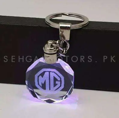 Mg Logo Led Crystal Keychain Ring 2