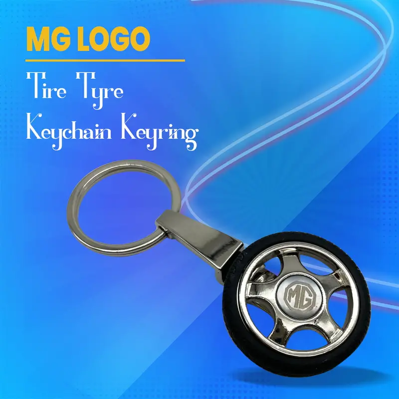 Mg Logo Tire Tyre Keychain Keyring 1
