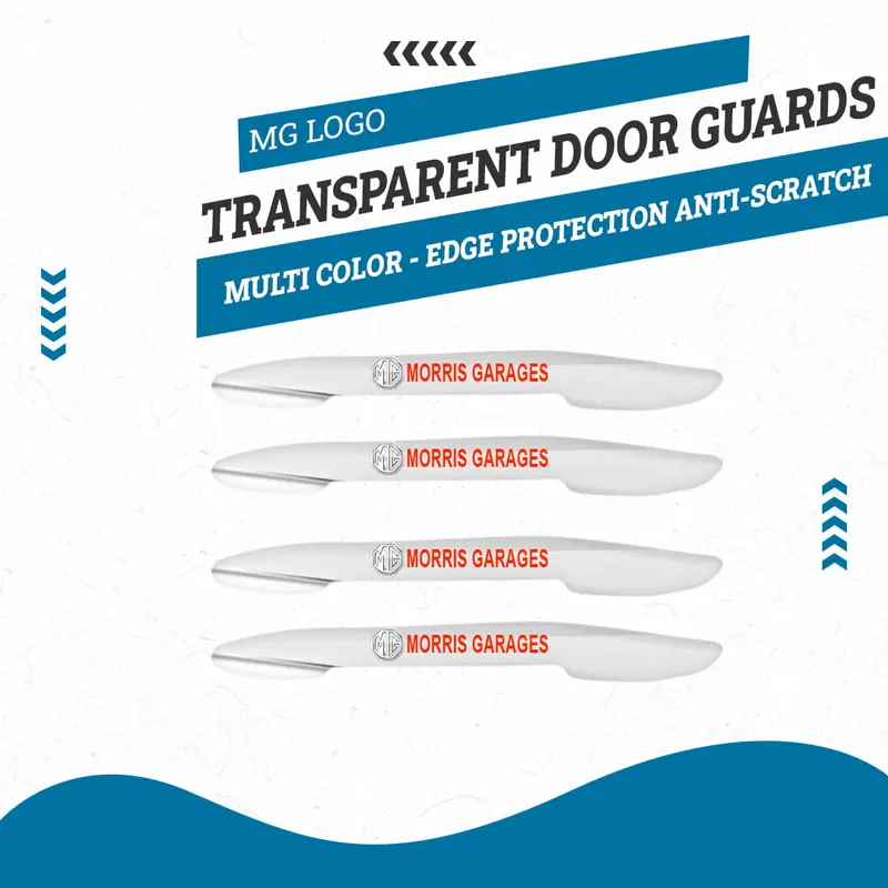 Mg Logo Transparent Door Guards - Multi Color - Edge Protection Anti-Scratch Buffer Strip 1