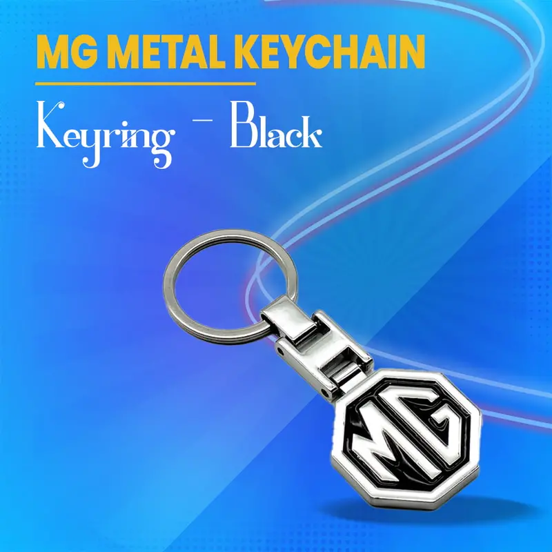 Mg Metal Keychain Keyring - Black - Key Chain Ring For Keys 1