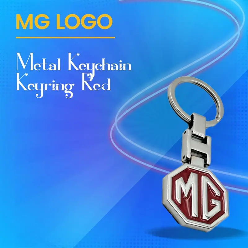 Mg Metal Keychain Keyring - Red - Key Chain Ring For Keys 1