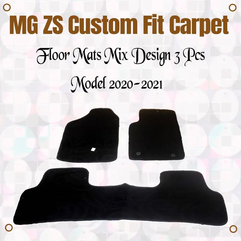 Mg Zs Custom Fit Carpet Floor Mats Mix Design 3 Pcs 2020 - 2025 1