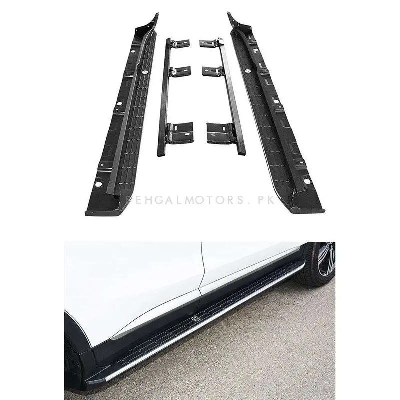 Mg Zs Full Black Side Steps Foot Rest 2020 - 2025 1