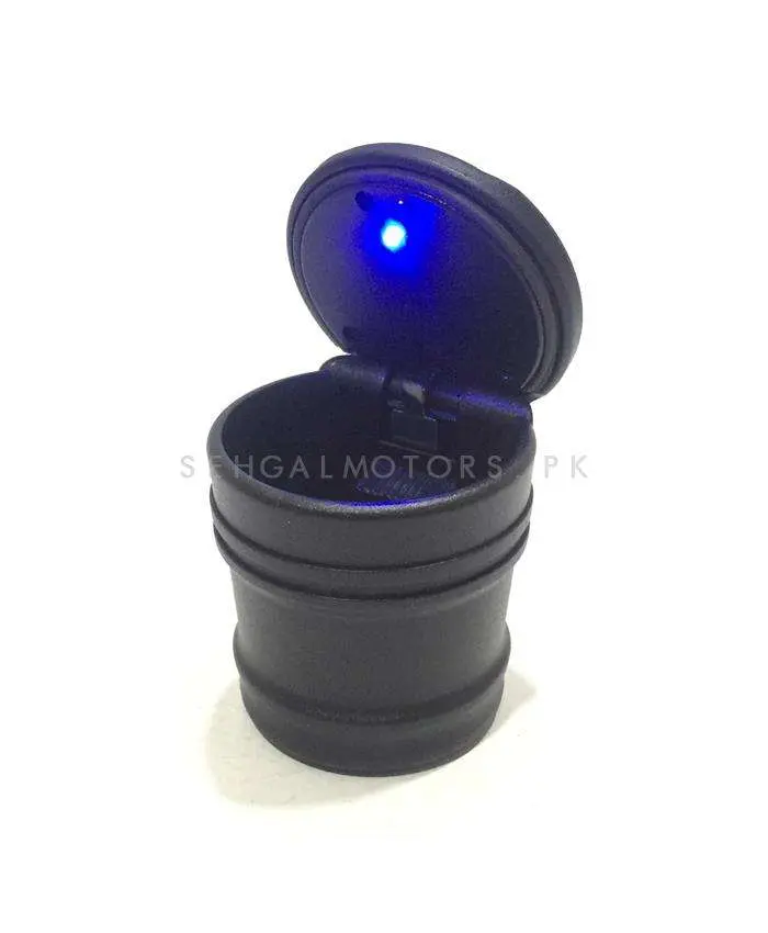 Mini Bmw Portable Car Ashtray For Smokers With Led - Auto Cigarette Cup Holder Ash Tray | Smoke Holder Black Trash Bin 2