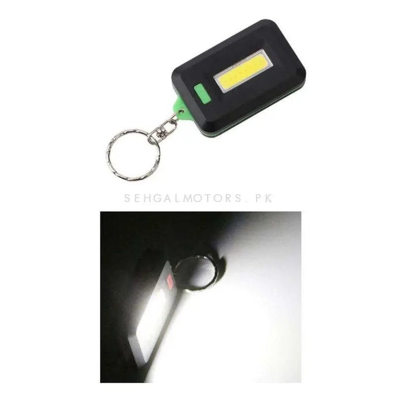 Mini Keychain Flashlight Cob Led Key Ring Flash Light - Small Lamp Torch Outdoor (Without Cell Battery) 2