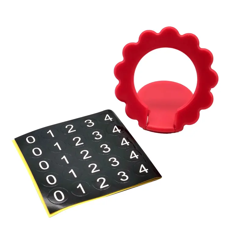 Mini Parking Number Plate For Cars - Red 2