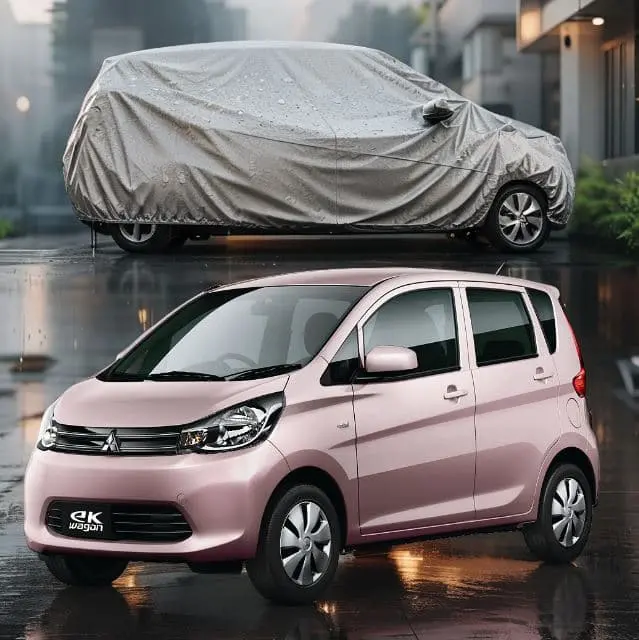 Mitsubishi Ek Wagon Maximus Non Woven Car Top Cover 2006-2017 - - Scratchproof And Waterproof - Without Belt 1