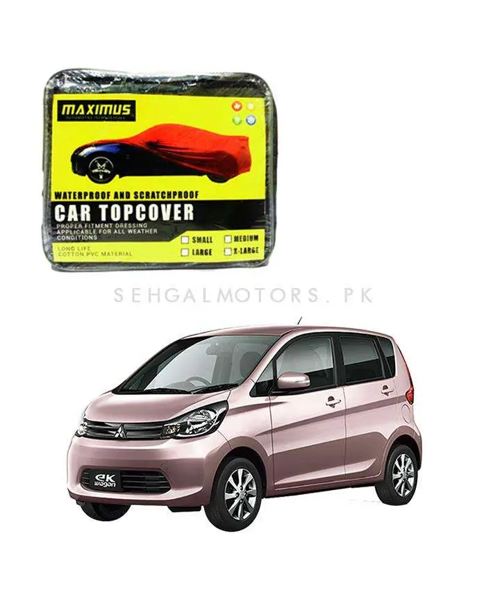 Mitsubishi Ek Wagon Maximus Non Woven Car Top Cover 2006-2017 - - Scratchproof And Waterproof - Without Belt 2