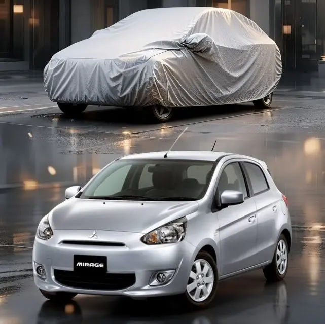 Mitsubishi Mirage Maximus Non Woven Car Top Cover 2012-2017 - - Scratchproof And Waterproof - Without Belt 1