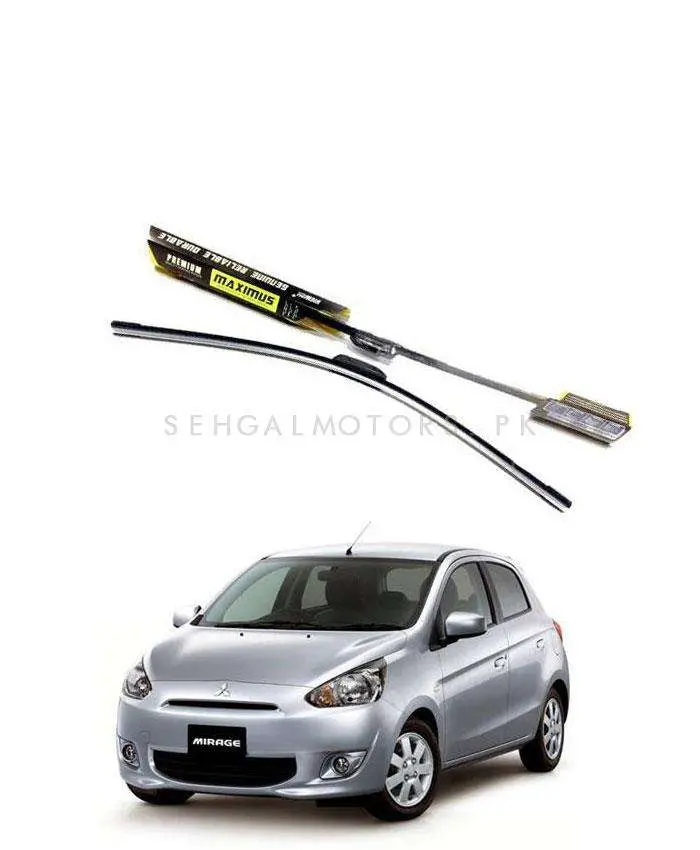 Mitsubishi Mirage Maximus Premium Silicone Wiper Blades - Model 2012-2017 1