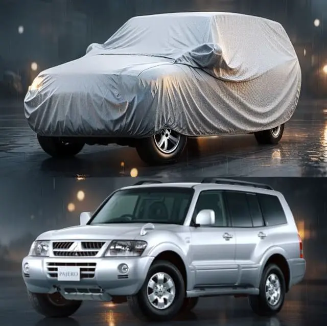 Mitsubishi Pajero Maximus Non Woven Car Top Cover 1999 - 2006 - - Scratchproof And Waterproof - Without Belt 1