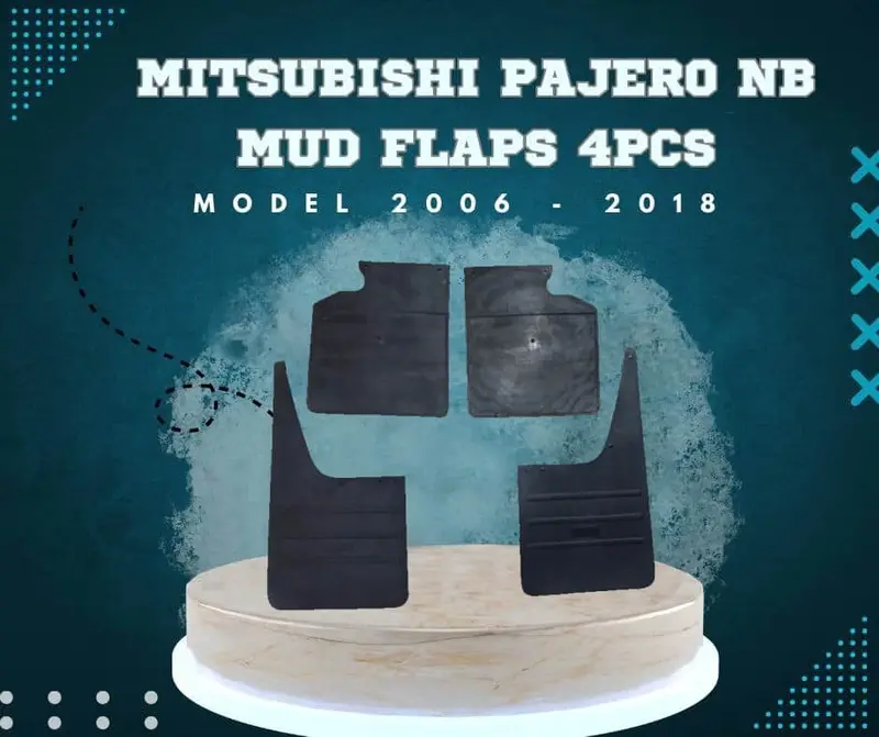 Mitsubishi Pajero Mud Flaps 4Pcs 2006 - 2018 2