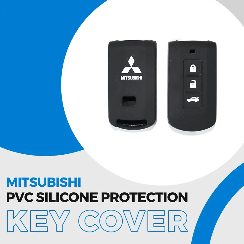 Mitsubishi Pvc Silicone Protection Key Cover 3 Button 1