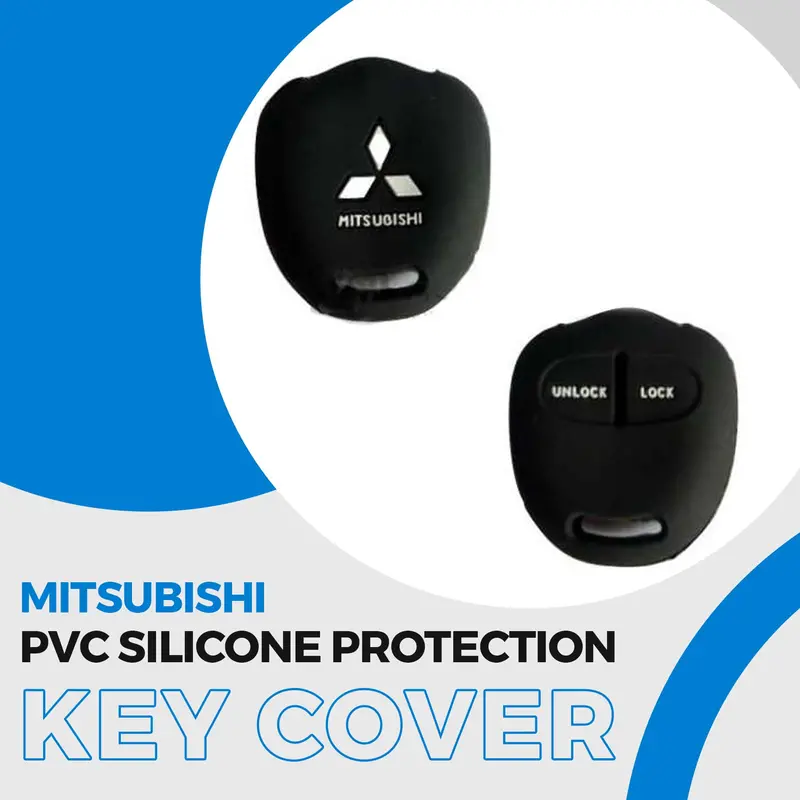 Mitsubishi Pvc Silicone Protection Key Cover - Full Cover Remote Case Keyless Protector Jacket | Silicone Key Case 1
