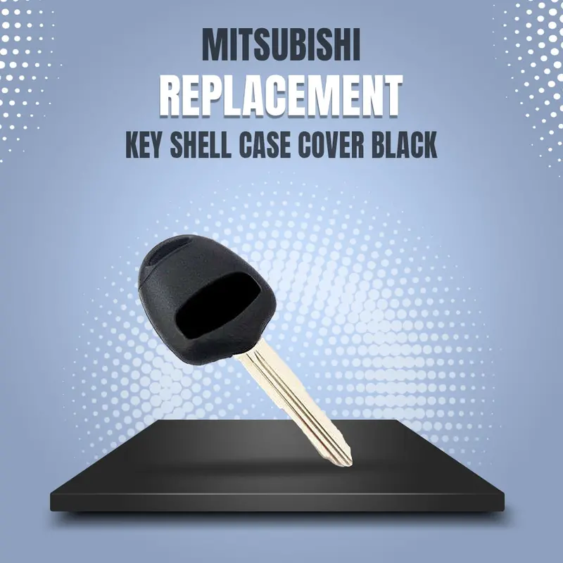 Mitsubishi Replacement Key Shell Case Cover Black 1