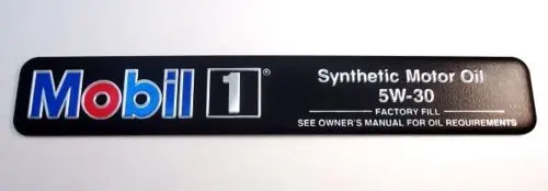 Mobil 1 Underhood Emblem 1