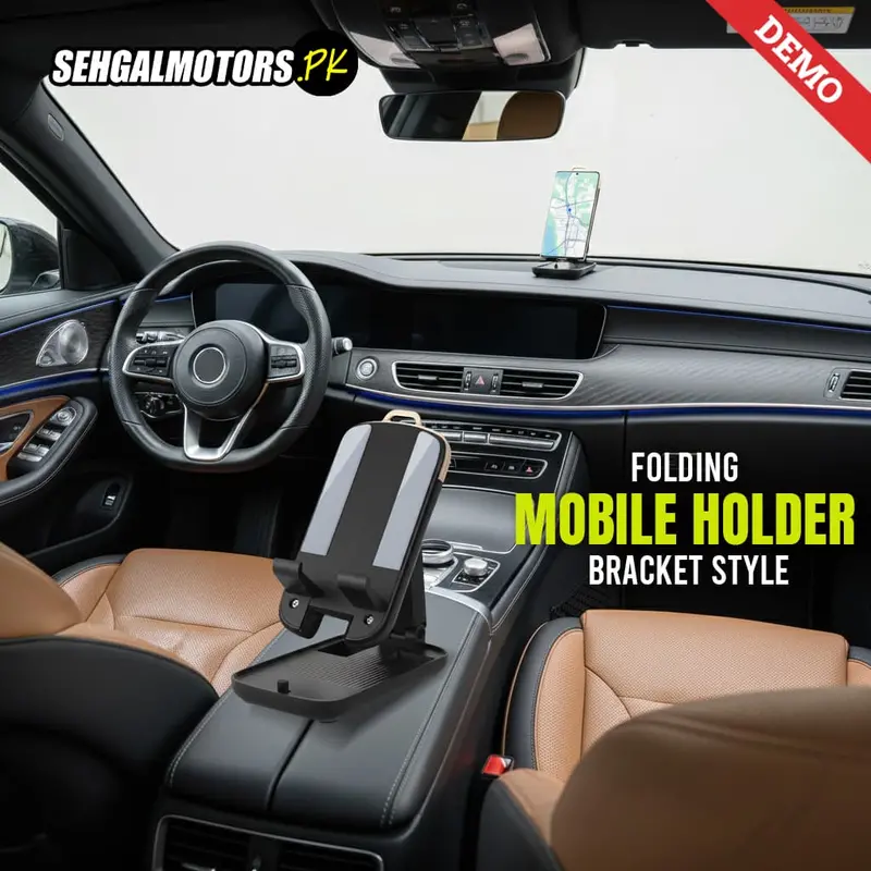 Mobile Holder Folding Bracket Style - Phone Holder | Mobile Holder | Car Cell Mobile Phone Holder Stand 1