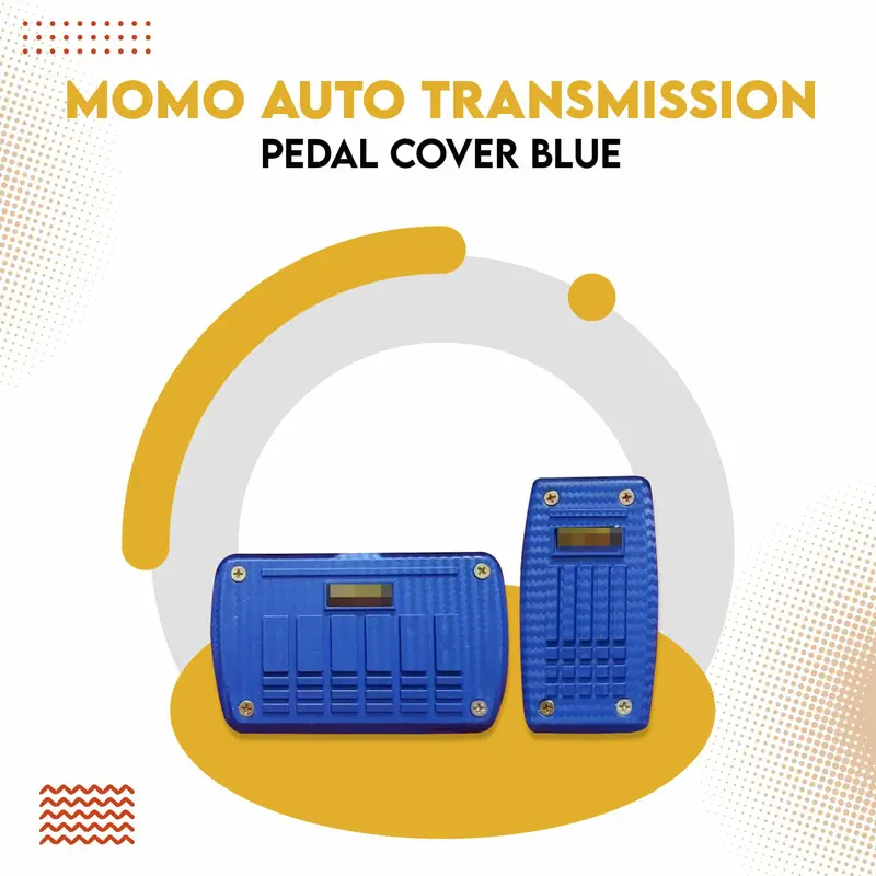Momo Auto Transmission Pedal Cover Blue - Cover Plastic Pedal Protective Cover 1