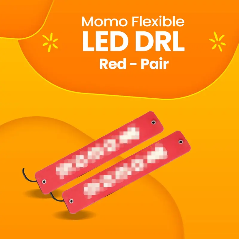 Momo Flexible Led Drl Red - Pair - Daytime Running Lights | Car Styling Led Day Light | Drl Lamp 1