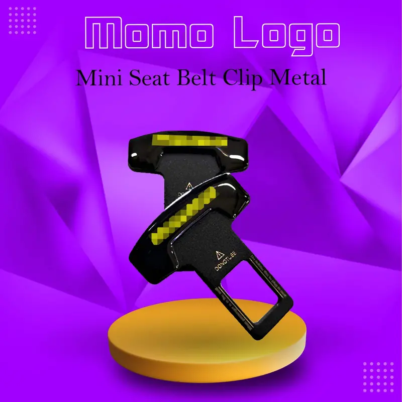 Momo Logo Mini Seat Belt Clip Metal 1