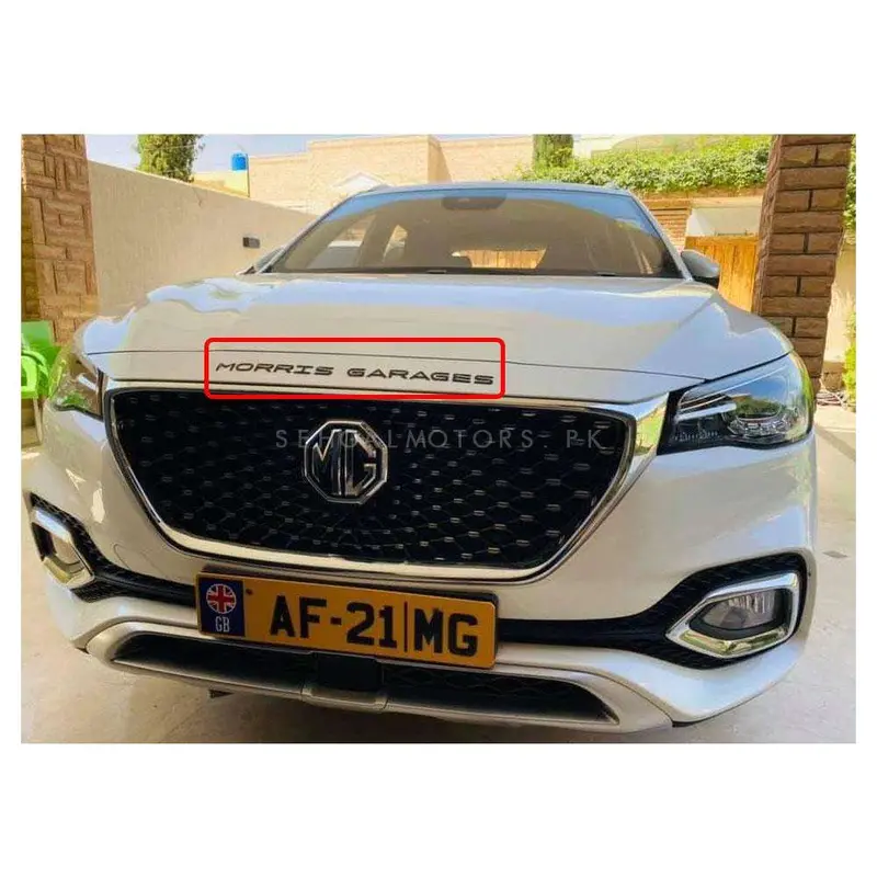 Morris Garages Mg Bonnet Sticker Black 2