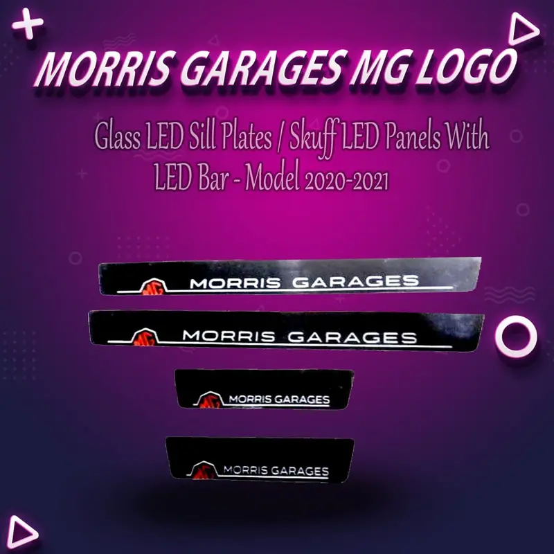 Morris Garages Mg Logo Glass Led Sill Plate/Skuff Led Panels 2020 - 2025 - - With Led Bar 1