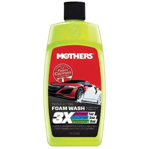 Mothers 3X Triple Action Foam Wash 16Oz 473Ml 1