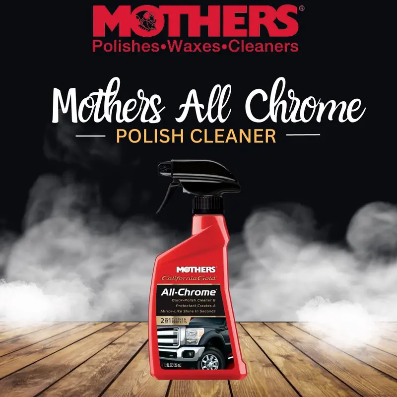 Mothers All Chrome Quick Polish Cleaner - 355 Ml (05222) - Metal Wax | Metal Polish | Chrome Polish | Metal Shine Look 1