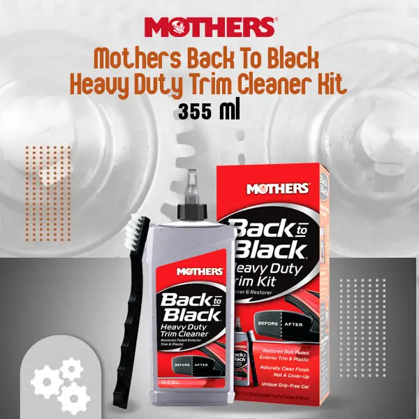 Mothers Back To Black Heavy Duty Trim Cleaner Kit (06141) - 355 Ml 1
