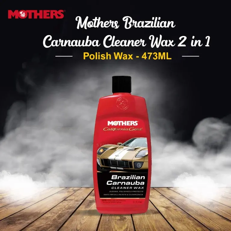 Mothers Brazilian Carnauba Cleaner Wax 2 In 1 Polish Wax- 473Ml - (05701) 1