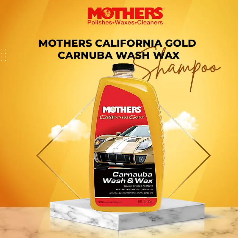 Mothers California Gold Carnuba Wash Wax - 1892Ml (05674) - Car Glossy Shampoo Cleaning Agent 1
