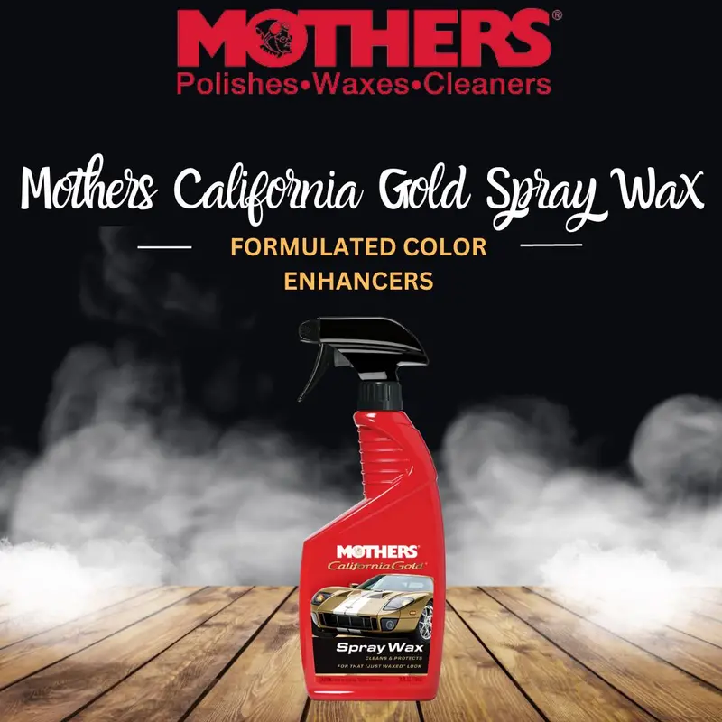Mothers California Gold Spray Wax (5724) - 24Oz - Shining Look | Polsih Spray | Slick Shine Look | Cleaner Wax 1