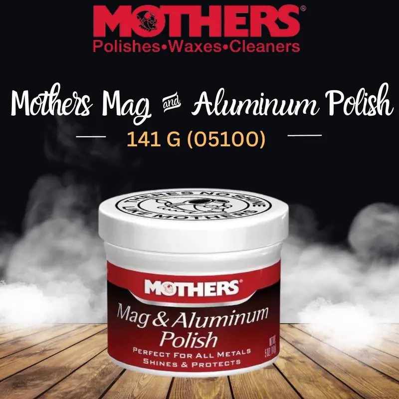 Mothers Mag & Aluminum Polish - 141 G (05100) - Metal Wax | Metal Polish | Chrome Polish 1