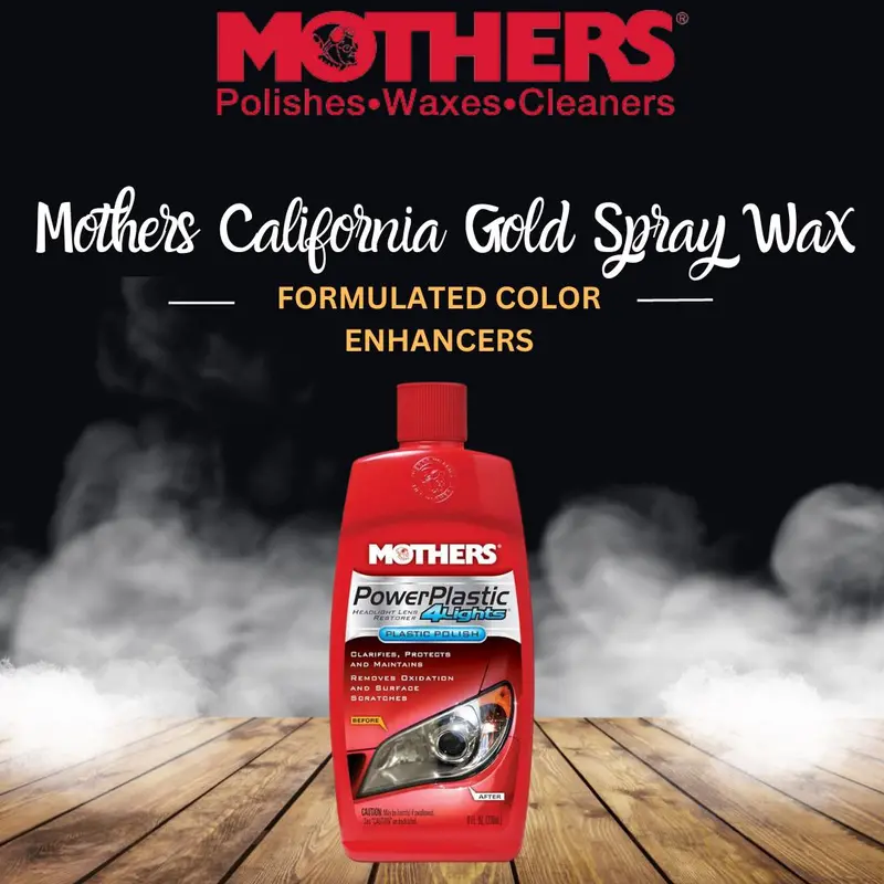 Mothers Power Plastic 4 Lights (8808) - 236 Ml - Headlight Cleaner 1