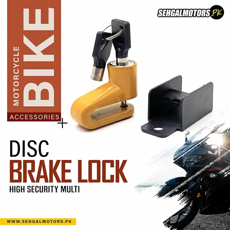 Motorcycle Bike Disc Brake Lock - High Security Multi Heavy Duty Lock For Mountain Motorcycles 1